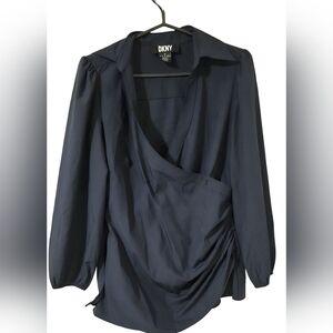 DKNY Navy Blouse